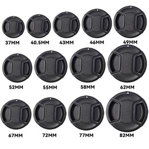 카메라 렌즈 캡 고품질 40.5mm 49mm 52mm 55mm 58mm 62mm 67mm 72mm 77mm 82mm 카메라 용 전면 렌즈 캡 스냅