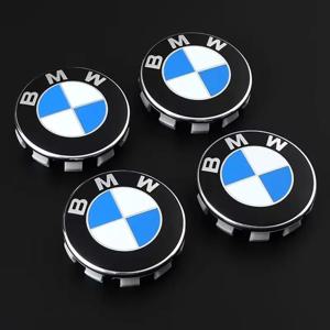 BMW E36 E39 E46 E60 E90 E90 F10 F30 G20 G21 G30 G11 F15 X5 용 4개 68MM 블루 화이트 56MM 자동차 휠 센터 휘핑캡 휠 커버