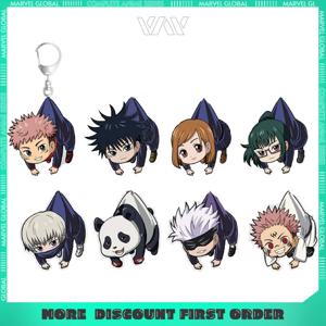 5.2cm/2.05in Jujutsu Anime 주변기기 팬 Q 버전 양면 투명 아크릴 펜던트 장식 컬렉션 액세서리 선물