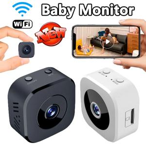 베이비 모니터 미니 HD 카메라 WiFi 무선 모니터링 보안 보호 원격 모니터 캠코더 비디오 감시 스마트 홈