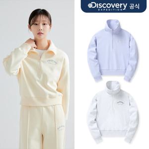 여성 크롭 트레이닝 반집업 맨투맨 3종 택1   DWTR43041-SET