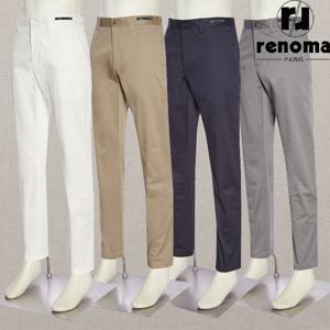 SS 시원한 여름 순면 화이트 그레이 밴딩 스판 면바지 슬랙스 RQPIBP00AJD