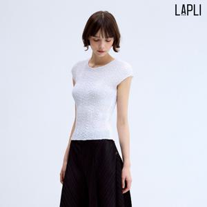 [최초가 119000원] 지그재그 자수 셔링 티셔츠_LPTSM125017