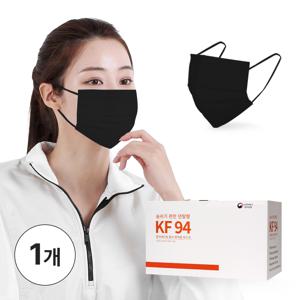 퓨어네이처 국산 볼밀착특허 KF94 덴탈형마스크 벌크포장 블랙 대형 1박스 총 50매