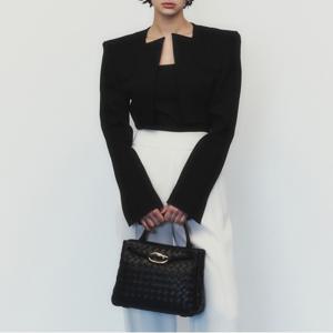 [최초가: 238,000원]  인트레치아토 헤리티지 토트백 - 블랙