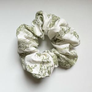 French Fabric Etoile Scrunchie [Green]