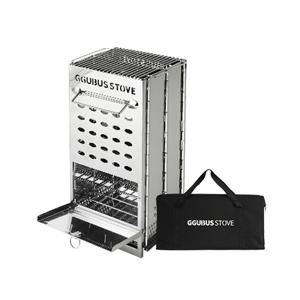 꾸버스 불멍화로대 XL 캠핑 바베큐 그릴 숯불 화로대