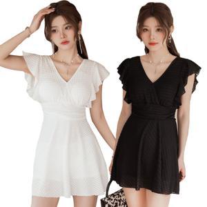 체형커버 여성 원피스수영복 비치 휴양지 실내 수영장 빅사이즈 수영복 L XL