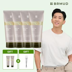 비알머드 릴리프 머드마스크(머드팩 200ml 4 30ml 2 브러쉬1)