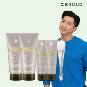 비알머드 릴리프 머드마스크(머드팩 200ml 2 110ml 2 브러쉬1)