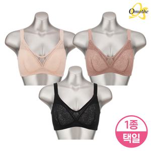 [한정판매] U라인 가슴보정 삼각 더블패널 노와이어 보정브라 1종 택일