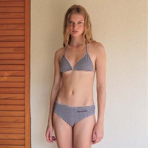 CHECK PATTERNED BIKINI SET (2color)