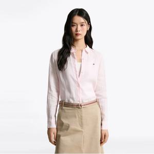타미힐피거 솔리드 칼라 린넨 셔츠 (T22F3WSH090WT2TOG)