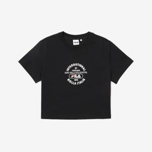 휠라 라이프 크롭 반팔티 FS2RSF2153F_BLK