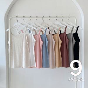 [브리치] 미즈큐즈 /  1 + 1상품  여성 레이어드 린넨 스판 기본 끈나시 9color