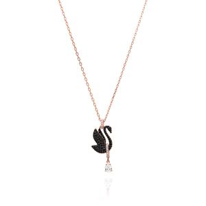 5678045 Swan 스완 블랙 목걸이