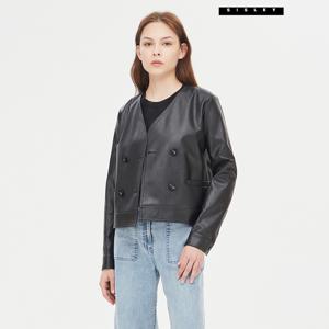 노카라 페이크 레더 자켓 SALEE2411