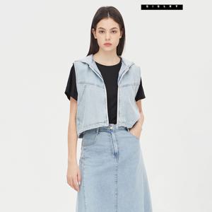 숏 데님 후드 자켓 SADK31431