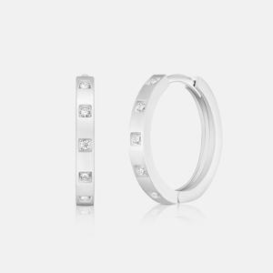 [메트로시티 주얼리] 코르테 14K 화이트 이어링 A233GE0320W4A