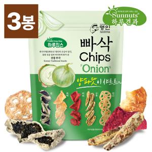 [하루견과] [1+1/총2봉] 명인의 손길이 담긴 빠삭칩 양파맛 200g /전통부각
