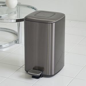 EKO 글로시큐브 12L 페달휴지통 무소음 종량제냄새차단기저귀 쓰레기휴지통