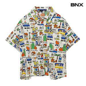 정상가:69,000원 ㅣ 유니크 그래픽 프린팅 셔츠 (BX2BL003L0)