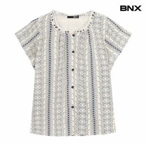 정상가:59,000원 ㅣ 에스닉 패턴 버튼업 블라우스 (BX2BL023L0)