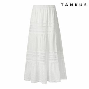 정상가:69,000원 ㅣ 레이스 캉캉 밴딩 롱 스커트 (TX2SK015L0)