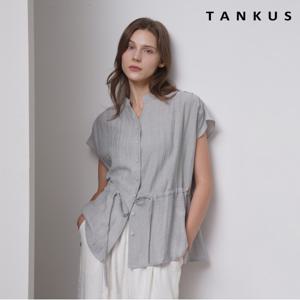 정상가:59,000원 ㅣ 데일리 차이나 칼라 스트링 반팔 버튼 블라우스 (TX2BL057L0)