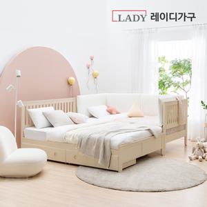 레이디가구 스칸딕 데일리 패밀리 원목침대 Q+DBSS_27cm 필로우탑