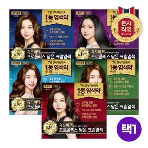 리엔 흑모비책 프로폴리스염색약 480g [흑갈색/자연갈색/짙은갈색/흑색/밝은갈색] 택1