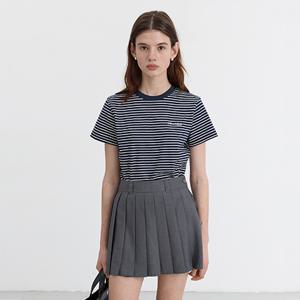 던스트 ESSENTIAL STRIPE LOGO T-SHIRT_UDTS5B232N2