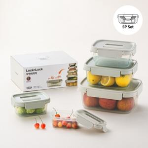 락앤락 착착 정리보관 밀폐용기 5개 세트 LTN350S5