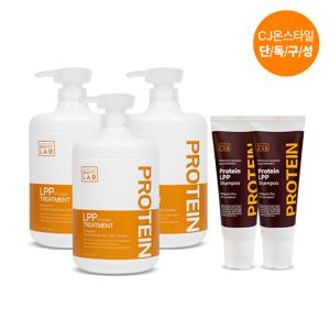 LPP 단백질 트리트먼트 헤어팩 1000ml, 오리지널 3개 + LPP 샴푸 100ml 2개