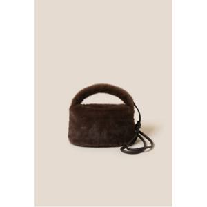 쿠론 루미에(Lumie) 퍼 토트 25 (Dark Brown)_RVBTX24643BRD