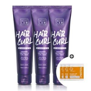[CJ단독] LPP 세라마이드 헤어 소프트 컬크림 150ml x3 (+LPP 트리트먼트 샤쉐 3개)