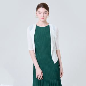 [최초가158,000원]  플리츠 여름 오픈 볼레로 숏 자켓_YI05WRPJK40