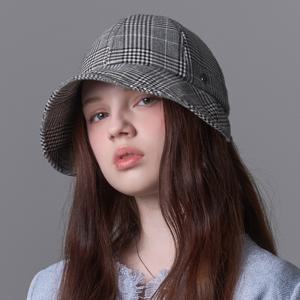 퍼플라벨 이탈리아 울 글렌체크 숏 보닛햇 파올라