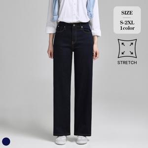 [브리치]  / 스판 밴딩 생지 세미와이드 데님 (J2507)