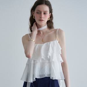 공식몰 [정상가 59,000원] 프릴 캉캉 스카프 나시 블라우스 LM08BL112L