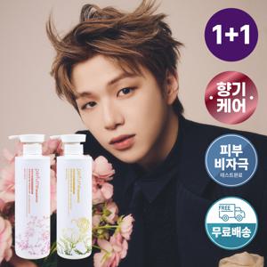 [1+1] 로맨틱 플로럴 퍼퓸 샴푸 600ml (일랑일랑,체리블라썸)