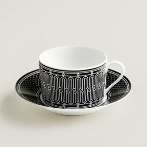 H 데코 브렉퍼스트 컵 & 소서 세트 (2P) Hermes H Deco Breakfast Cup 2P Set
