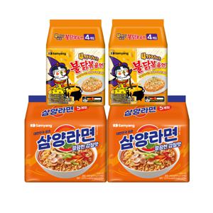 식품] 라면 10개 + 4가지치즈불닭볶음면 8개