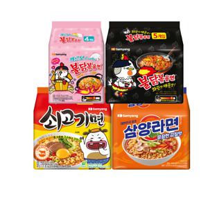 식품] 쇠고기면5개+라면5개+불닭볶음면5개+까르보불닭볶음면4개