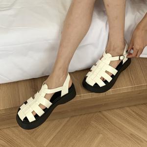 인더슈 피셔맨 통굽 샌들실키 MM2384 (4.5CM)
