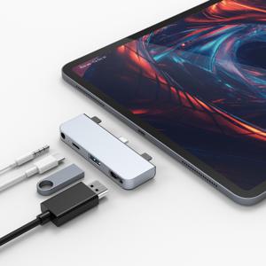 드라이브 4in1(실버) C타입 멀티허브 4K HDMI 60W PD충전 아이패드