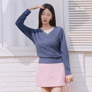 [론칭가89,900원]더엣지 25S/S 프렌치린넨 100 브이넥 니트 3종
