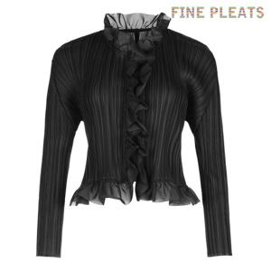 [FINE PLEATS] 피네 플리츠 슈슈 가디건 블랙