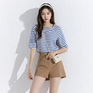[CJ단독][최초가 79,900원]코튼100 이지핏 마린 스트라이프 티셔츠 4종 택1