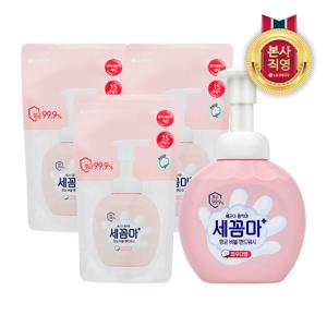 세꼼마 버블 핸드워시 파우더 250ml 1개 + 리필 200ml 3개